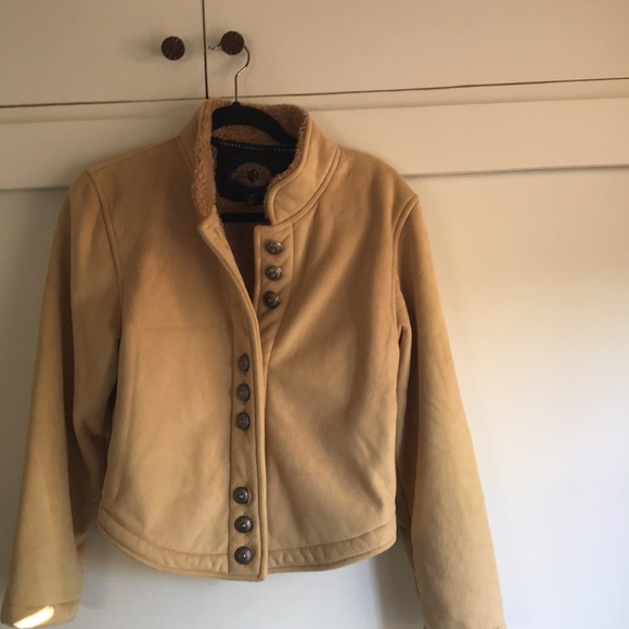 SOLD Faux suede Sherpa lined County Clothing jacket Sz M - Picture 14 of 14